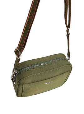 Bolso Pepe Jeans Bassy Bandolera Verde Para Mujer