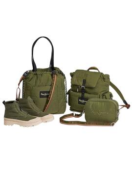 Bolso Pepe Jeans Bassy Bandolera Verde Para Mujer