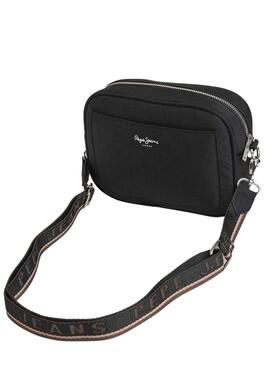 Bolso Pepe Jeans Bassy Bandolera Negro Para Mujer