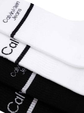 Calcetines Calvin Klein Pack Logo Stripe Mujer