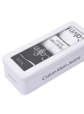 Calcetines Calvin Klein Pack Logo Stripe Mujer