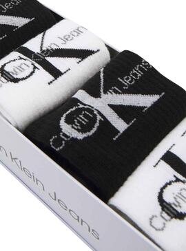 Pack Calcetines Calvin Klein Jeans Blanco y Negro