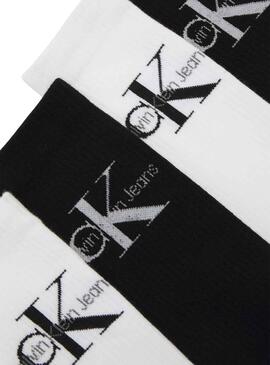 Pack Calcetines Calvin Klein Jeans Blanco y Negro