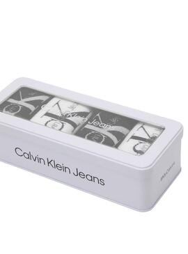 Pack Calcetines Calvin Klein Jeans Blanco y Negro