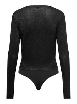 Body Only Adale Glitter Negro para Mujer