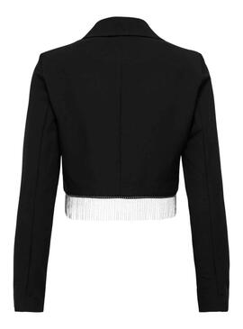 Blazer Crop Only Lorleen Negro para Mujer