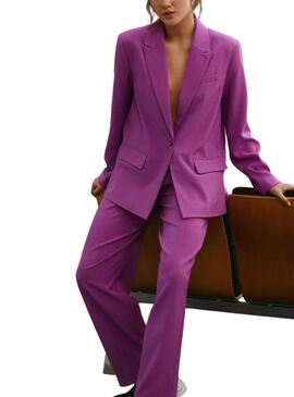 Blazer Vila Vimarnal Fucsia para Mujer