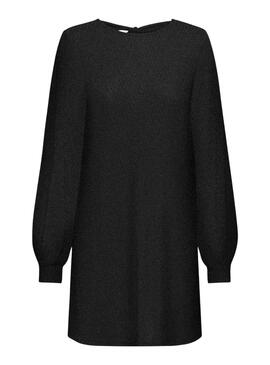 Vestido Only Carol Glitter Negro para Mujer