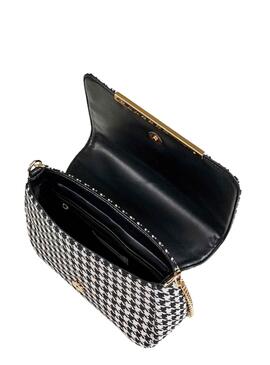 Bolso Naf Naf Pata de Gallo Negro y Blanco