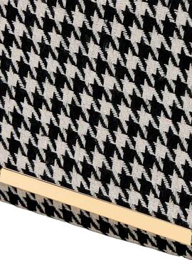 Bolso Naf Naf Pata de Gallo Negro y Blanco