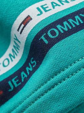 Bermuda Tommy Jeans Stripe Verde Hombre