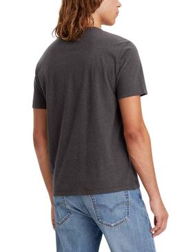 Camiseta Levis Original Logo Gris para Hombre