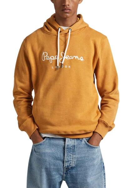 Sudadera Pepe Jeans Nouvel Hoodie Amarillo Hombre