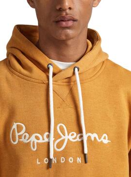 Sudadera Pepe Jeans Nouvel Hoodie Amarillo Hombre