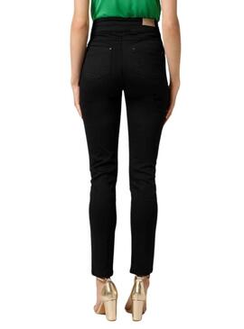 Pantalón Naf Naf Algodón Negro para Mujer
