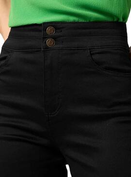 Pantalón Naf Naf Algodón Negro para Mujer