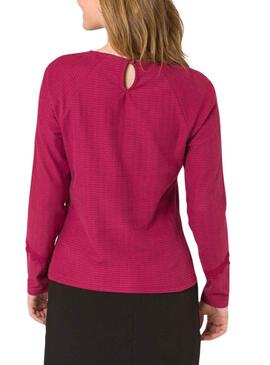 Camiseta Naf Naf Parme Fucsia para Mujer