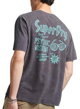 Camiseta Superdry Flyer Negro para Hombre