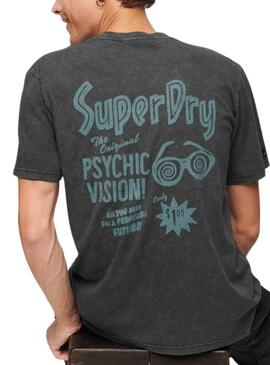 Camiseta Superdry Flyer Negro para Hombre