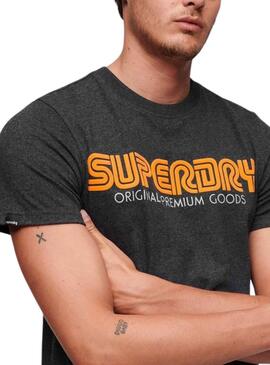 Camiseta Superdry Repeat Marino para Hombre