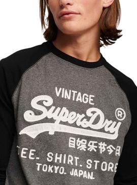 Camiseta Superdry Store Gris para Hombre