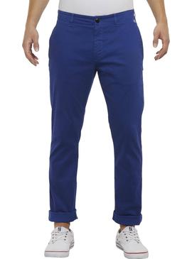 Pantalon Tommy Jeans Slim Chino Azul Hombre