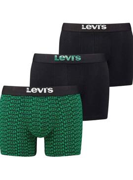 Calzoncillos Levis Logo Box Verde para Hombre