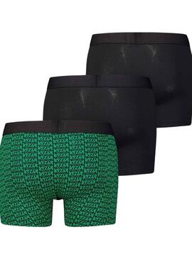 Calzoncillos Levis Logo Box Verde para Hombre