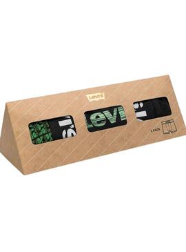 Calzoncillos Levis Logo Box Verde para Hombre