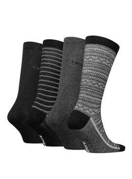 Calcetines Levis Reg Cut Negro para Hombre