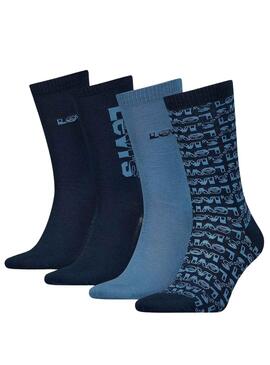 Calcetines Levis Reg Cut Marino para Hombre