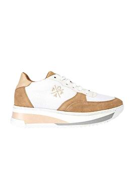 Zapatillas Popa Carol Nylon Arena Suede Para Mujer