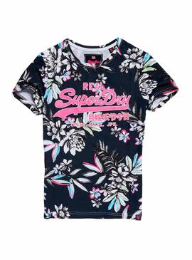 Camiseta Superdry Vintage Logo Tropical Mujer