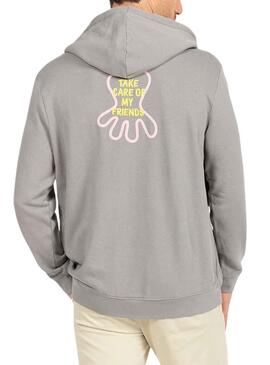 Sudadera El Pulpo Life Legend Gris Para Hombre