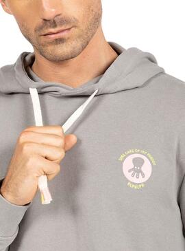 Sudadera El Pulpo Life Legend Gris Para Hombre