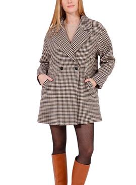 Abrigo Naf Naf Oversize Pata De Gallo Para Mujer