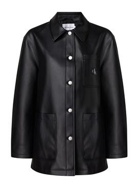 Chaqueta Calvin Klein Utility Negro para Mujer