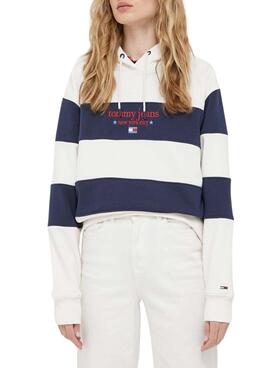 Sudadera Tommy Jeans NYC Blanco para Mujer