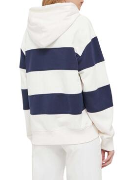 Sudadera Tommy Jeans NYC Blanco para Mujer