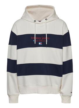 Sudadera Tommy Jeans NYC Blanco para Mujer