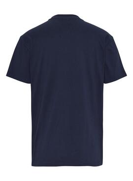 Camiseta Tommy Jeans Small Text Marino para Hombre