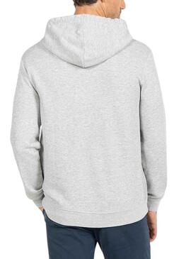 Sudadera El Pulpo Lettering RFEF Gris Para Hombre