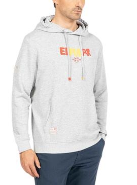 Sudadera El Pulpo Lettering RFEF Gris Para Hombre