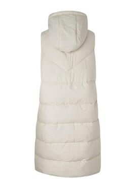 Chaleco Pepe Jeans Mercy Acolchado Blanco Mujer