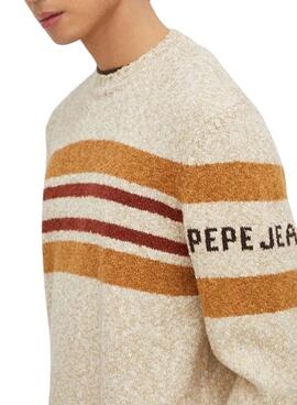 Jersey Pepe Jeans Scott Beige Para Hombre