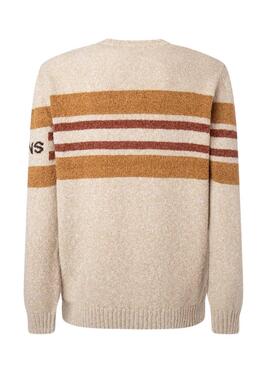 Jersey Pepe Jeans Scott Beige Para Hombre