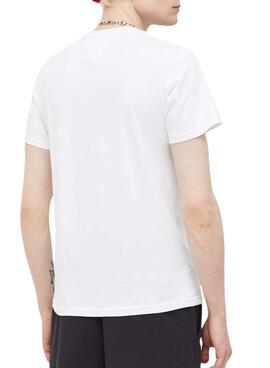 Camiseta Tommy Jeans Entry Blanco para Hombre