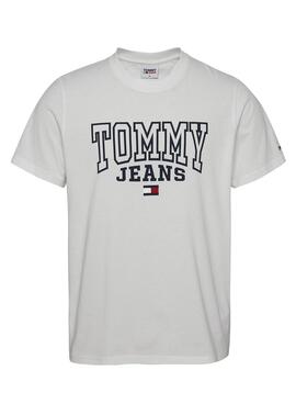 Camiseta Tommy Jeans Entry Blanco para Hombre 