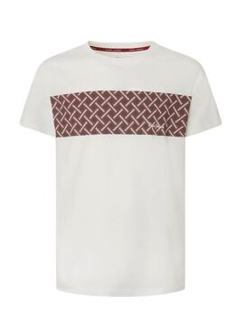 Camiseta Pepe Jeans Kane Beige Para Hombre