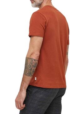 Camiseta Pepe Jeans Kenelm Naranja Para Hombre